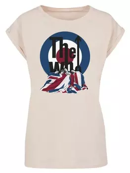 Рубашка F4NT4STIC The Who Flag Blanket, бежевый