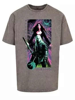 Рубашка F4NT4STIC The Witcher Fortune Favours The Bold Netflix TV Serie, темно-серый