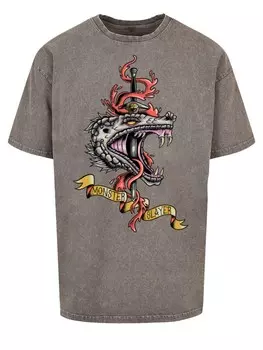 Рубашка F4NT4STIC The Witcher Monster Slayer Tattoo Netflix TV Series, пятнистый серый