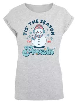 Рубашка F4NT4STIC Tis The Season to Be Freezin, серый