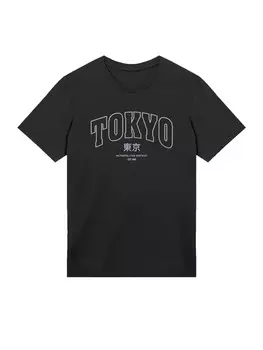 Рубашка F4NT4STIC Tokyo Metropolitan District Bestickt, черный