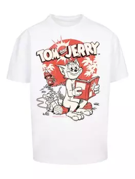 Рубашка F4NT4STIC Tom And Jerry Rocket Prank, белый