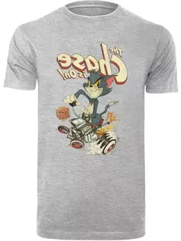 Рубашка F4NT4STIC Tom und Jerry The Chase Is On, цвет Grey/mottled grey