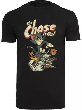 Рубашка F4NT4STIC Tom Und Jerry The Chase Is On, черный