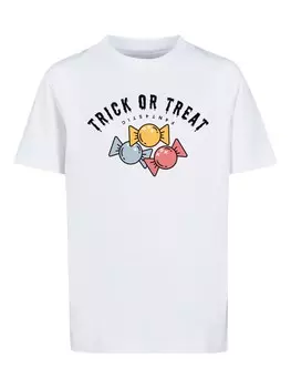 Рубашка F4Nt4Stic Trick Or Treat Halloween, белый