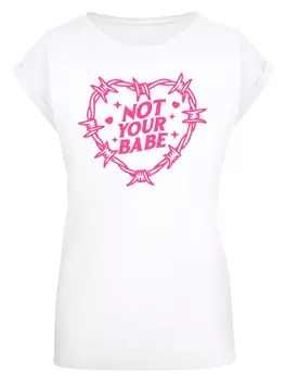 Рубашка F4NT4STIC Unabhngige Frau Not Your Babe Frauentag, белый