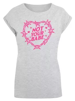 Рубашка F4NT4STIC Unabhngige Frau Not Your Babe Frauentag, серый