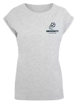Рубашка F4NT4STIC University Soccer Club Classic Minimalist, светло-серый