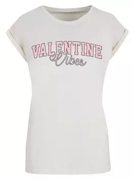 Рубашка F4NT4STIC Valentinstag Valentine Vibes, песочный
