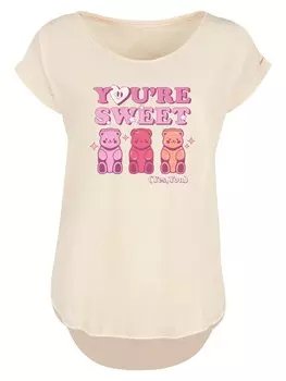Рубашка F4NT4STIC Valentinstag Youre Sweet Gummy Bears, песочный