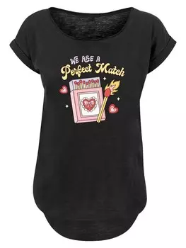 Рубашка F4NT4STIC We Are A Perfect Match Love, черный