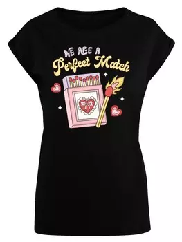 Рубашка F4NT4STIC We Are A Perfect Match Love, черный