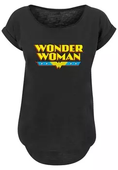 Рубашка F4NT4STIC Wonder Woman, пятнистый черный