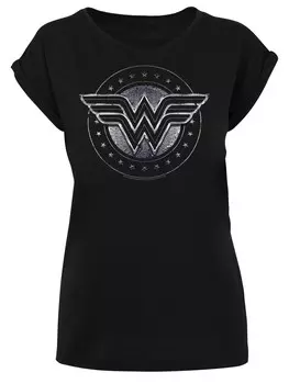 Рубашка F4Nt4Stic Wonder Woman Star Shield, черный