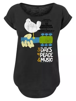 Рубашка F4Nt4Stic Woodstock Festival Poster, черный
