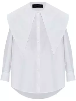 Рубашка Fabiana Filippi с большим воротником, белый