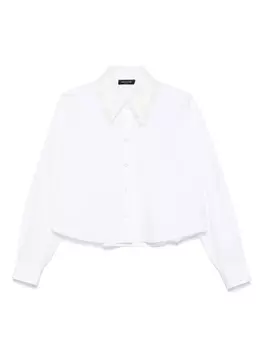 Рубашка Fabiana Filippi с декорированным воротником, белый