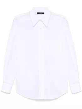 Рубашка Fabiana Filippi с отделкой бисером, белый