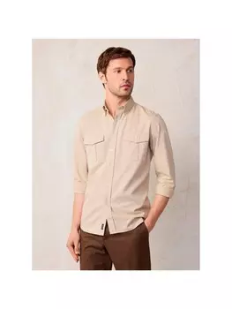 Рубашка Faconnable, бежевый