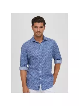 Рубашка Faconnable Hemd, синий