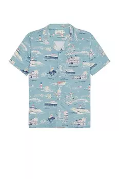 Рубашка Faherty Kona Camp, цвет Faherty Tour Prin