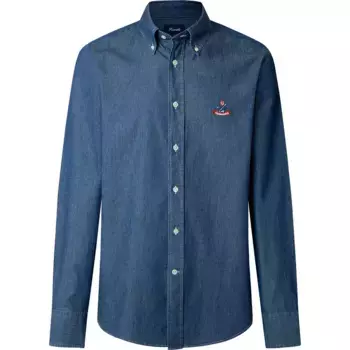 Рубашка Faonnable Chamb Birdie, синий
