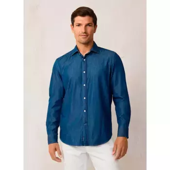 Рубашка Faonnable Chambray, синий