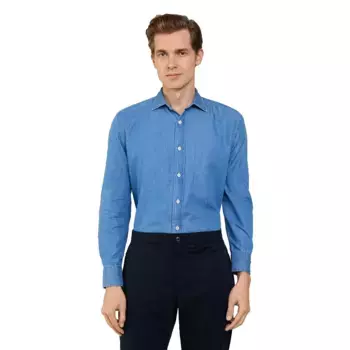 Рубашка Faonnable Chambray, синий