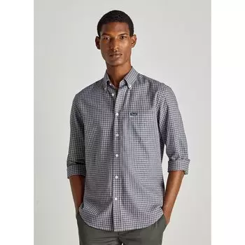 Рубашка Faonnable Clb Bd Chk Flan Mel, серый