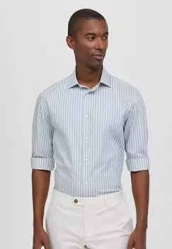 Рубашка Faonnable, цвет khaki blue