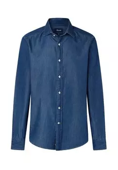 Рубашка Faonnable, синий деним