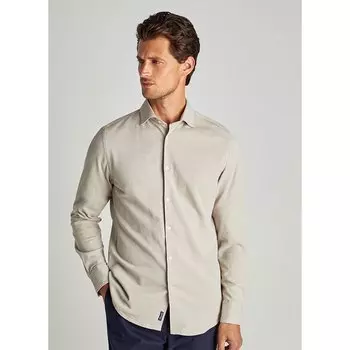 Рубашка Faonnable Sl Spr Stretch Jsey, бежевый
