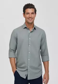 Рубашка Faonnable, светло-серый пестрый