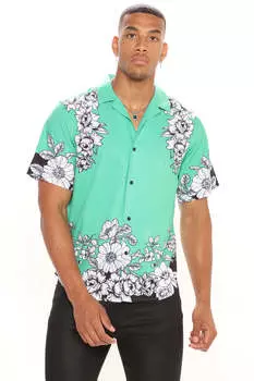 Рубашка Fashion Nova 2022107959, зеленый