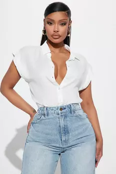 Рубашка Fashion Nova BT03435, белый