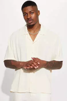 Рубашка Fashion Nova FNMFT866, кремовый