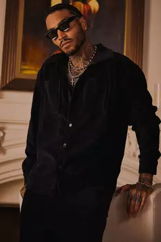 Рубашка Fashion Nova FNMH1122, черный