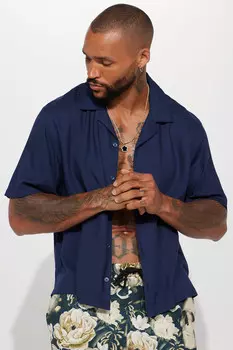 Рубашка Fashion Nova FNMN527, нави