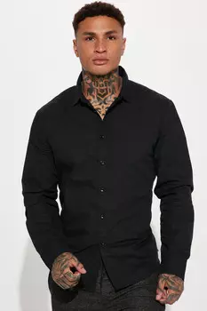 Рубашка Fashion Nova PLNF012, черный