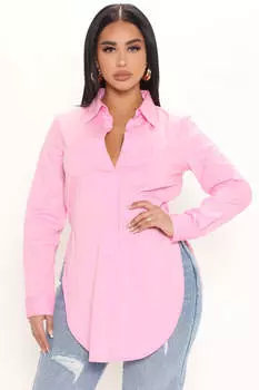 Рубашка Fashion Nova T1341SFN, розовый