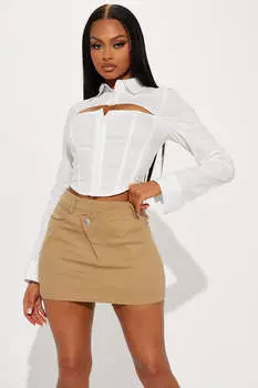 Рубашка Fashion Nova T30110CPD, белый