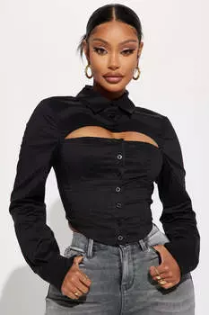 Рубашка Fashion Nova T30110CPD, черный