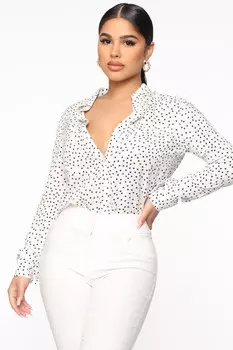 Рубашка Fashion Nova TGI1195D, белый