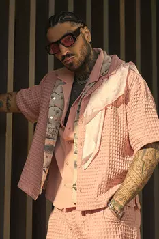 Рубашка Fashion Nova ZDF01K310095, лиловый