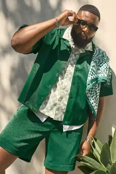 Рубашка Fashion Nova ZDF01V310101, зеленый