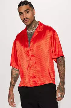 Рубашка Fashion Nova ZDF01V320005, красный