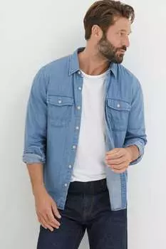 Рубашка Fatface в стиле дрейтон Fat Face, синий