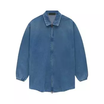 Рубашка Fear Of God Essentials Fear of God Essentials Denim Overshirt, синий