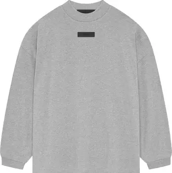 Рубашка Fear of God Essentials Long-Sleeve II 'Light Heather Grey', серый