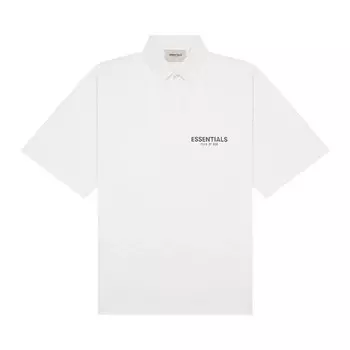 Рубашка Fear of God Essentials Polo Shirt 'White', белый